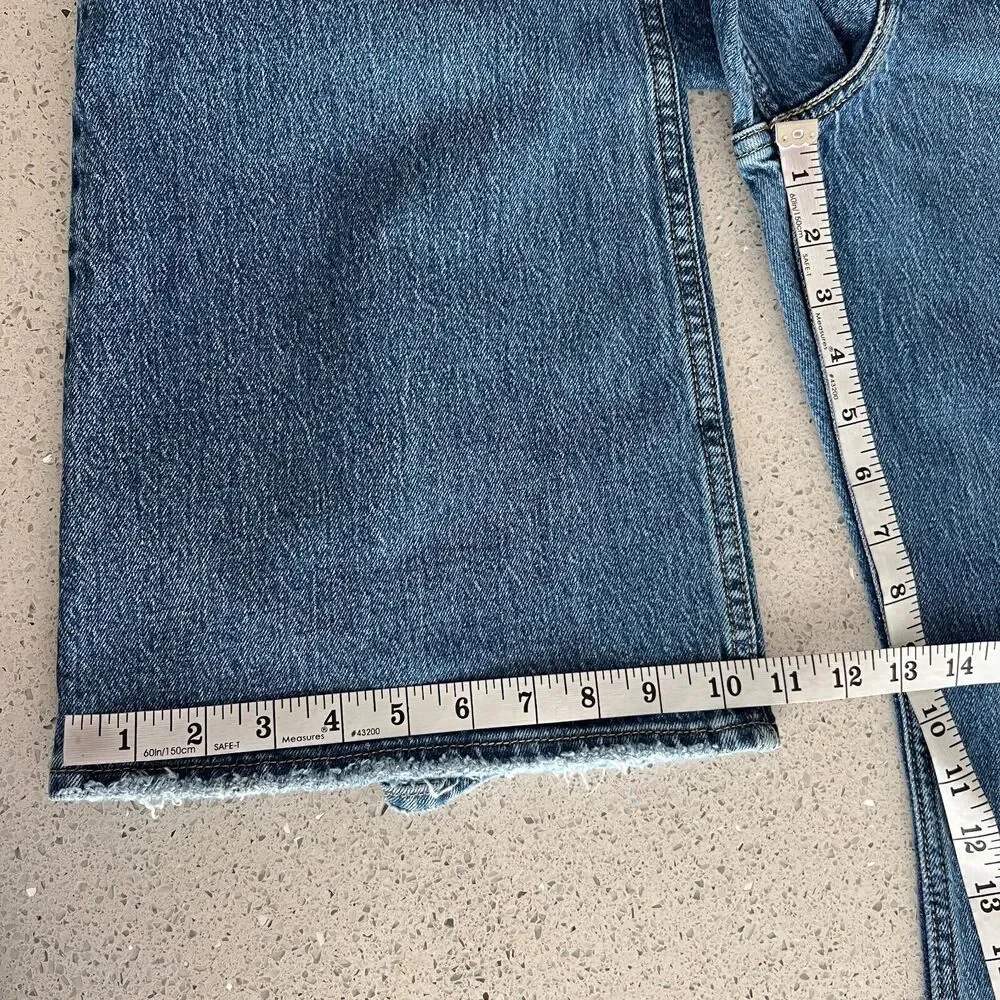Levi's Premium 70s High Flare Distressed Jeans Blue 29
